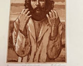 Self Portrait Artist Leroy Lawson - signed Artist Proof