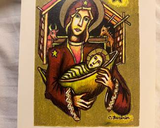 Signed by Artist Charles Barbier - $80