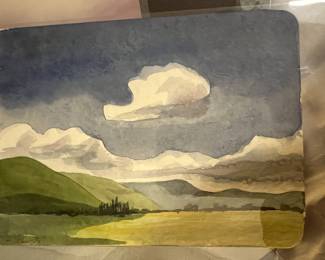 Watercolor Signed by Artist Leah Shultz - $300