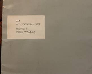 Abandoned Shack with Letter Signed by Todd Walker - $600