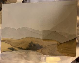 Watercolor Signed by Artist Leah Shultz - $300