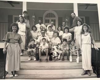 The John Stuart Family August 1987 signed by photographer