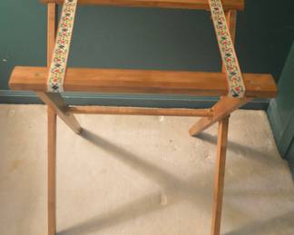 vitage suitcase rack