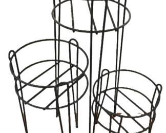 set of three plant stands
