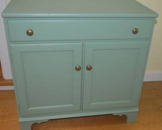 Green painted cabinet