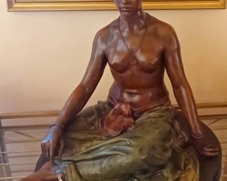 Large vintage female sculpture 