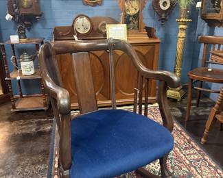 vintage wooden rocking chair