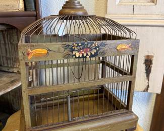 vintage hand painted birdhouse