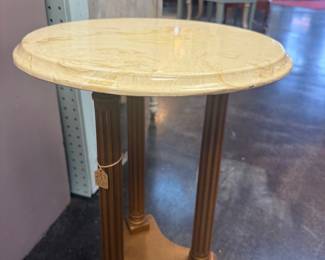 marble topped plant stand