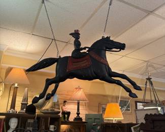 Cast Iron Works woman on horse