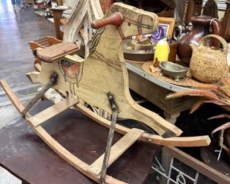 Vintage American Country rocking horse