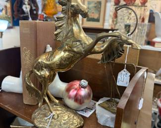 beautiful vintage brass horse