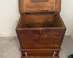 Primitive chest with drawers - sewing chest?
