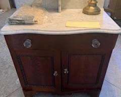 Cherry Washstand with crystal knobs