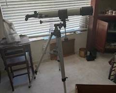 Telescope on tripod