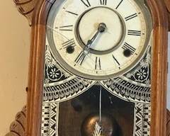 Ornate wall clock - needs new glass