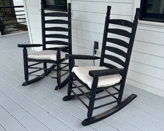 Set of 2 Shaker Style Porch Rockers