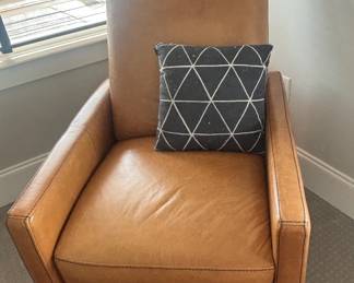 West Elm Sedgwick leather recliner