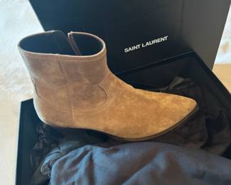 Saint Laurent Wyatt Italian men's boots, size 42, New Sigaro