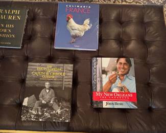 coffee table and food/cuisine books