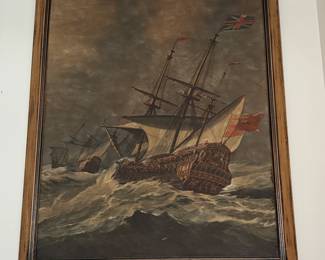 The Resolution In A Gale reproduction framed art