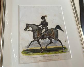 1817 color print depicting "Charles John, Crown Prince of Sweden