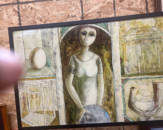 Cubist painting after Picasso by Rossini 