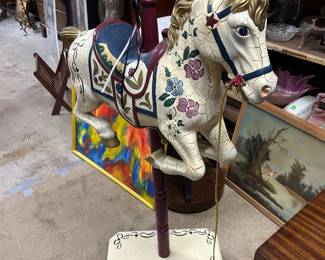 Reproduction carousel horse
