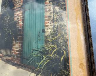 Early signed New Orleans French Quarter door signed photo