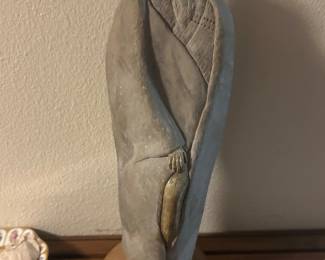Signed American native figure