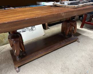 Two-elephant coffee table