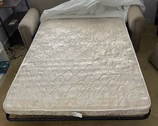 D15 - $300. Excellent condition full size sleeper sofa. No pets or smoking. Made by Sofa Corp in Hickory, NC  Measures 73”wide x 36”deep x 30”tall 