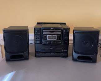 D28 - $40. JVC radio 3 disc charger cassette. With remote. Radio works 