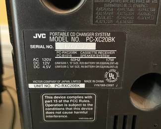 D28 - $40. JVC radio 3 disc charger cassette. With remote. Radio works 