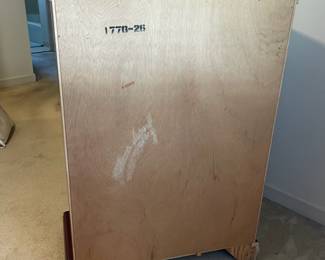 D10 - $150. Solid wood 5-drawer dresser. Measures 36” wide x 18.5” deep x 49” tall. 