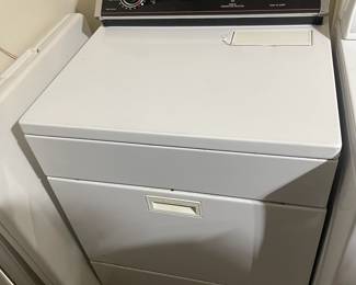 D31 - $150 PAIR. Whirlpool washer and dryer (non-matching). Some paint peeling on washer. 
