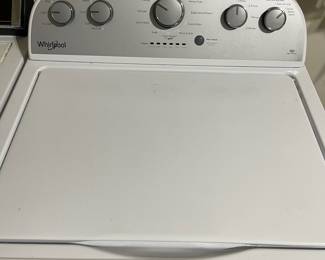 D31 - $150 PAIR. Whirlpool washer and dryer (non-matching). Some paint peeling on washer. 