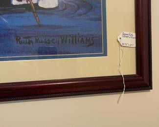 D13 - $60. Large - Ruth Russell Williams print. Measures 34.75” wide x 27” tall. 