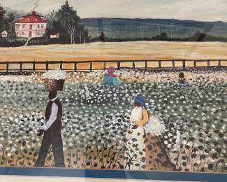 D14 - $60. Large Ruth Russell Williams print. Measures 34.75” wide x 27” tall. 