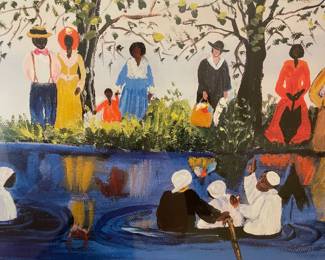 D13 - $60. Large - Ruth Russell Williams print. Measures 34.75” wide x 27” tall. 