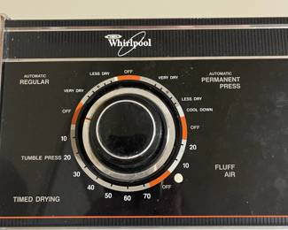 D31 - $150 PAIR. Whirlpool washer and dryer (non-matching). Some paint peeling on washer. 