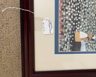 D14 - $60. Large Ruth Russell Williams print. Measures 34.75” wide x 27” tall. 