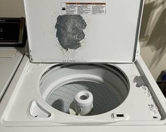 D31 - $150 PAIR. Whirlpool washer and dryer (non-matching). Some paint peeling on washer. 