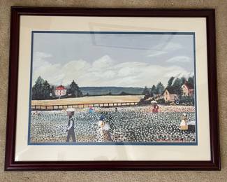 D14 - $60. Large Ruth Russell Williams print. Measures 34.75” wide x 27” tall. 