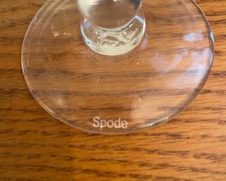 D29 - $50. Vintage Spode Water Pitcher and 12ct goblets set. 