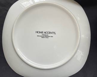 D19 - $35. Home Accents set of white dishes. 33pcs 