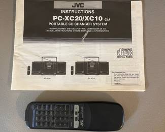 D28 - $40. JVC radio 3 disc charger cassette. With remote. Radio works 
