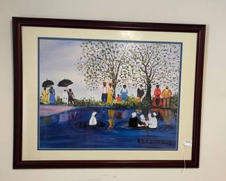 D13 - $60. Large - Ruth Russell Williams print. Measures 34.75” wide x 27” tall. 