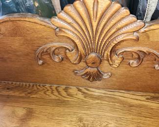 Antique bedroom set (dresser, chest of drawers & Queen head/footboardboards)