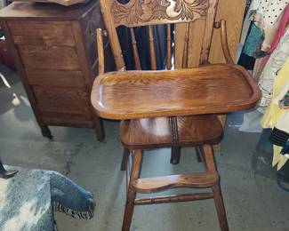 Antique highchair